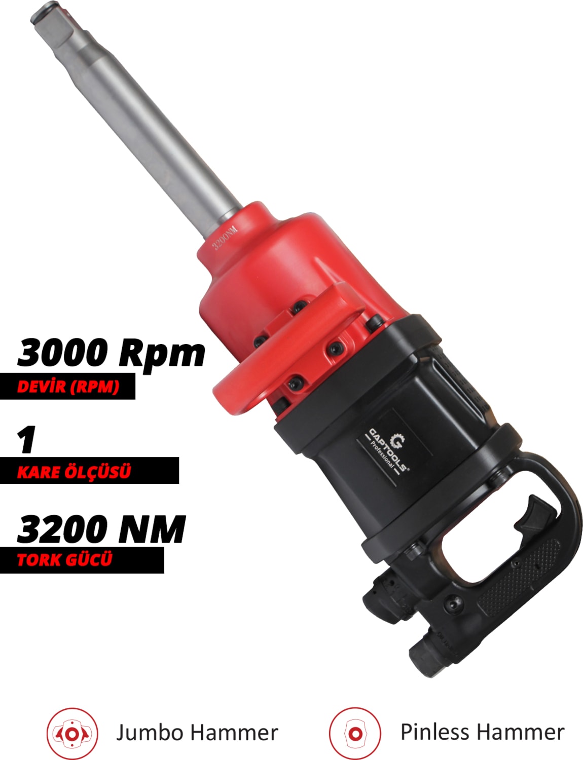 Havalı Somun Sökme Uzun Tip GP102