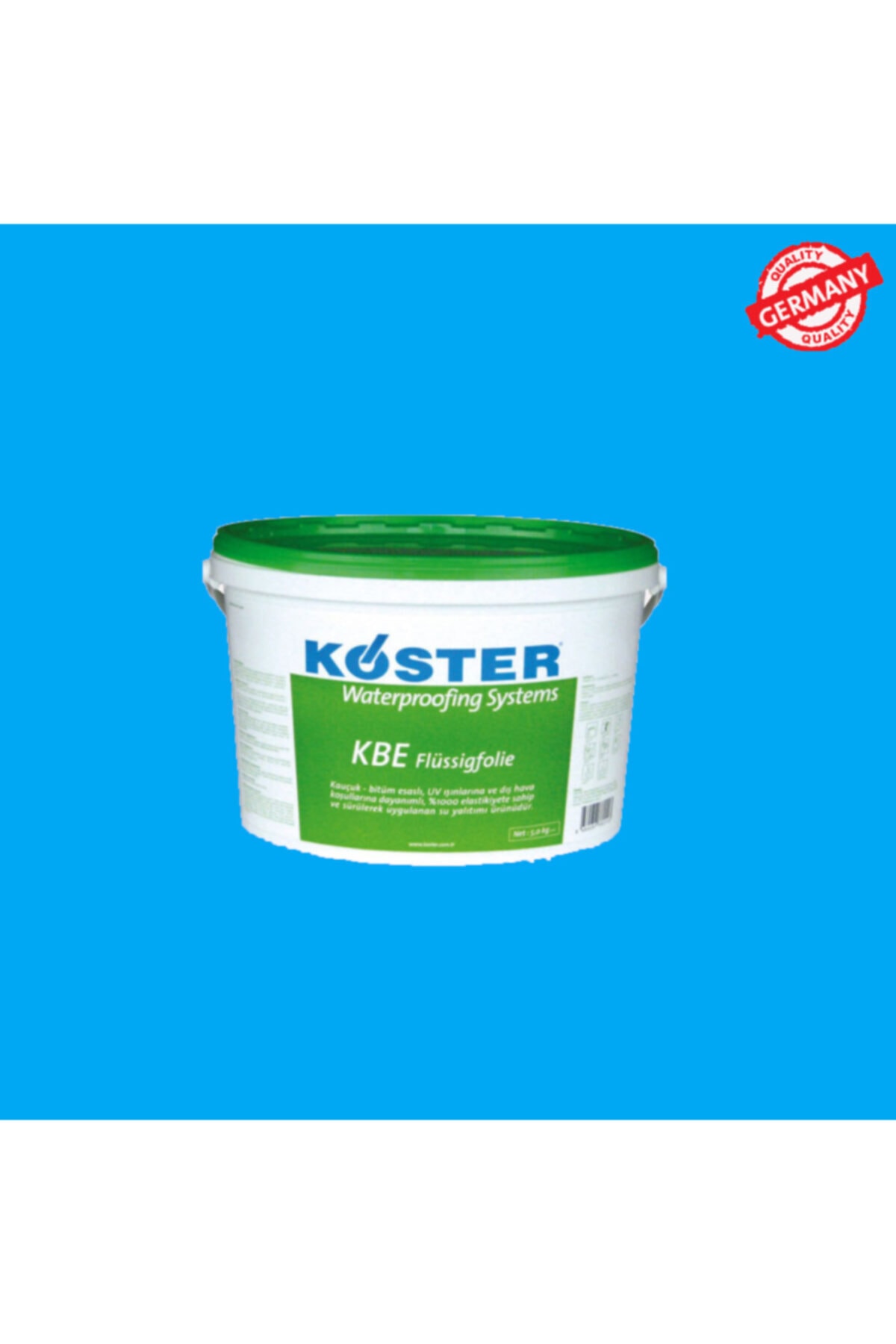 Kbe Flüssigfolie- 5 Kg - %1000 Elastik, Uv Dayanımlı Likit Membran