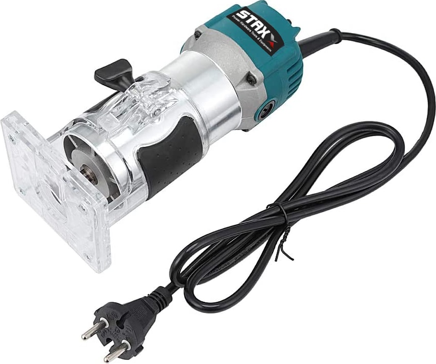 BOSCH Staxx Pro 6 Kademe Devir Ayarlı 1600W Formika Traşlama Freze Makinesi 6mm Pens