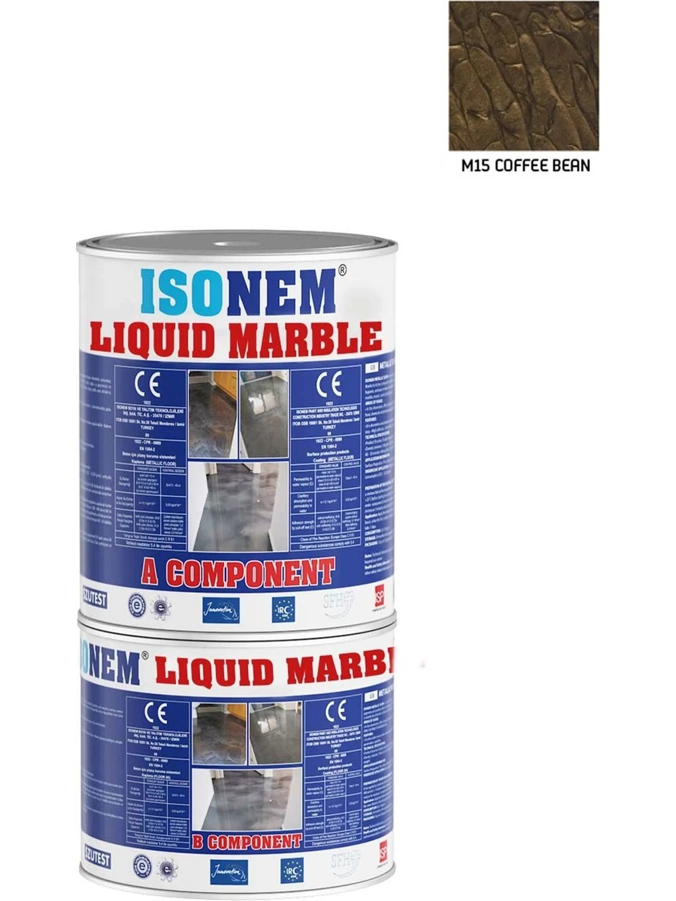İsonem Liquid Marble Sıvı Mermer 0,5 kg M15 Coffee Bean