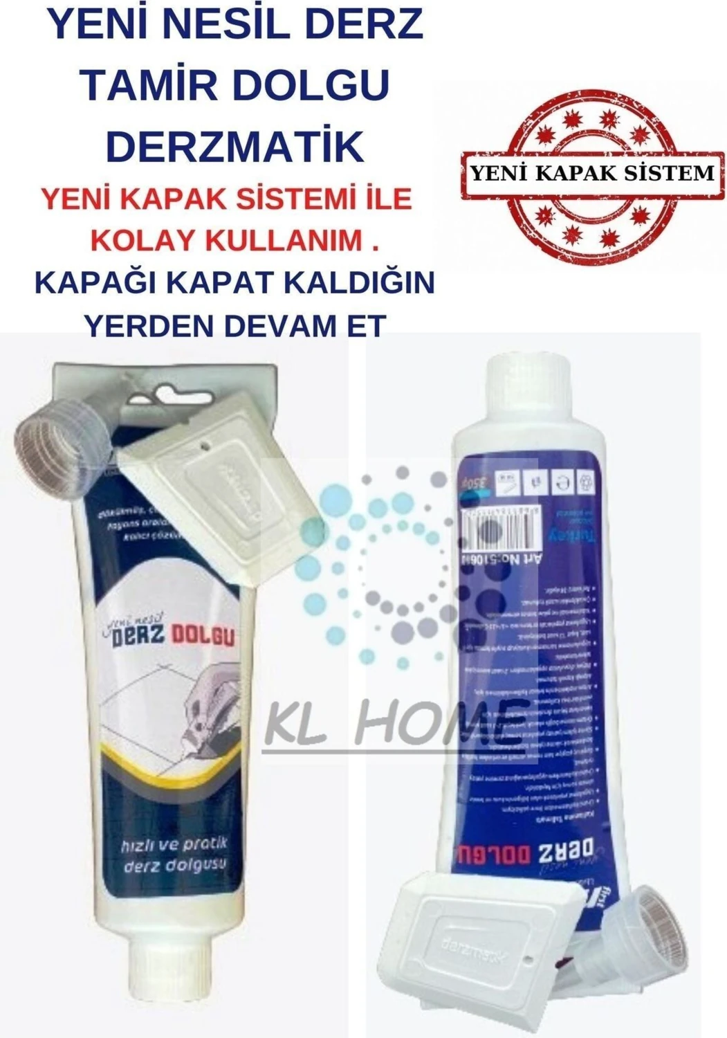 Büyük Boy Derz Dolgu (350 Gr) - Beyaz Renk Derzmatik (4 Adet)