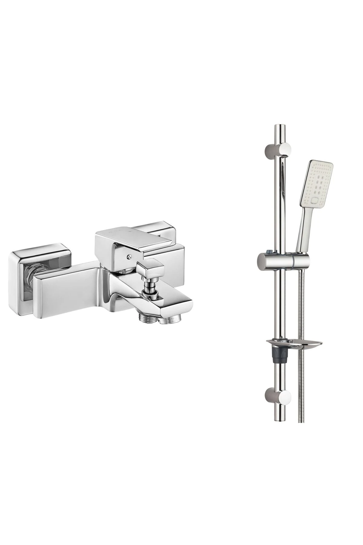 Tiera Banyo Bataryası T-may Çınar Oval Borulu Hareketli Sürgülü Duş Seti Üst Takımı