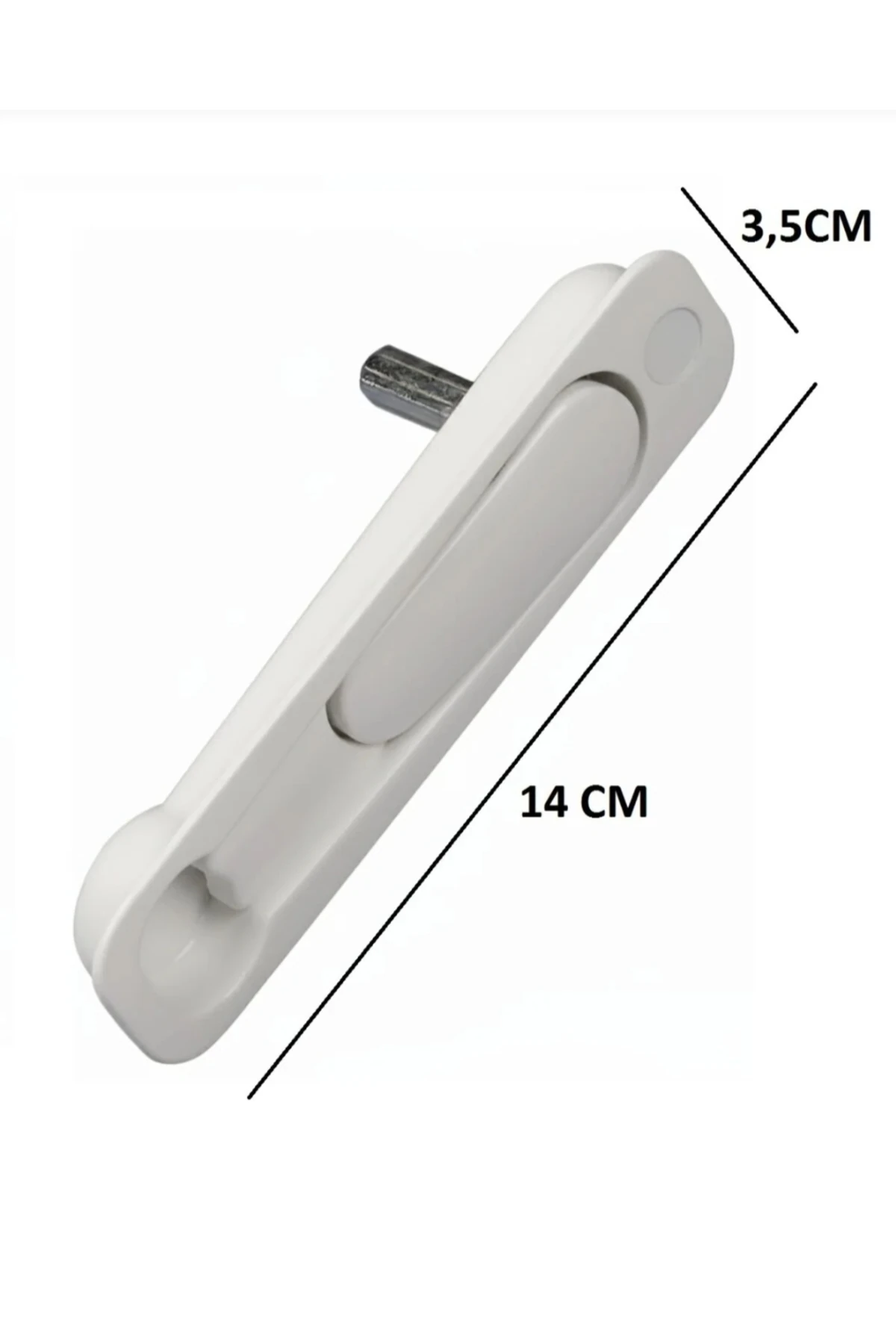 Gömme Gizli Sürme Kolu –Beyaz Renk- PVC & Alüminyum Kapı Pencere Uyumlu –