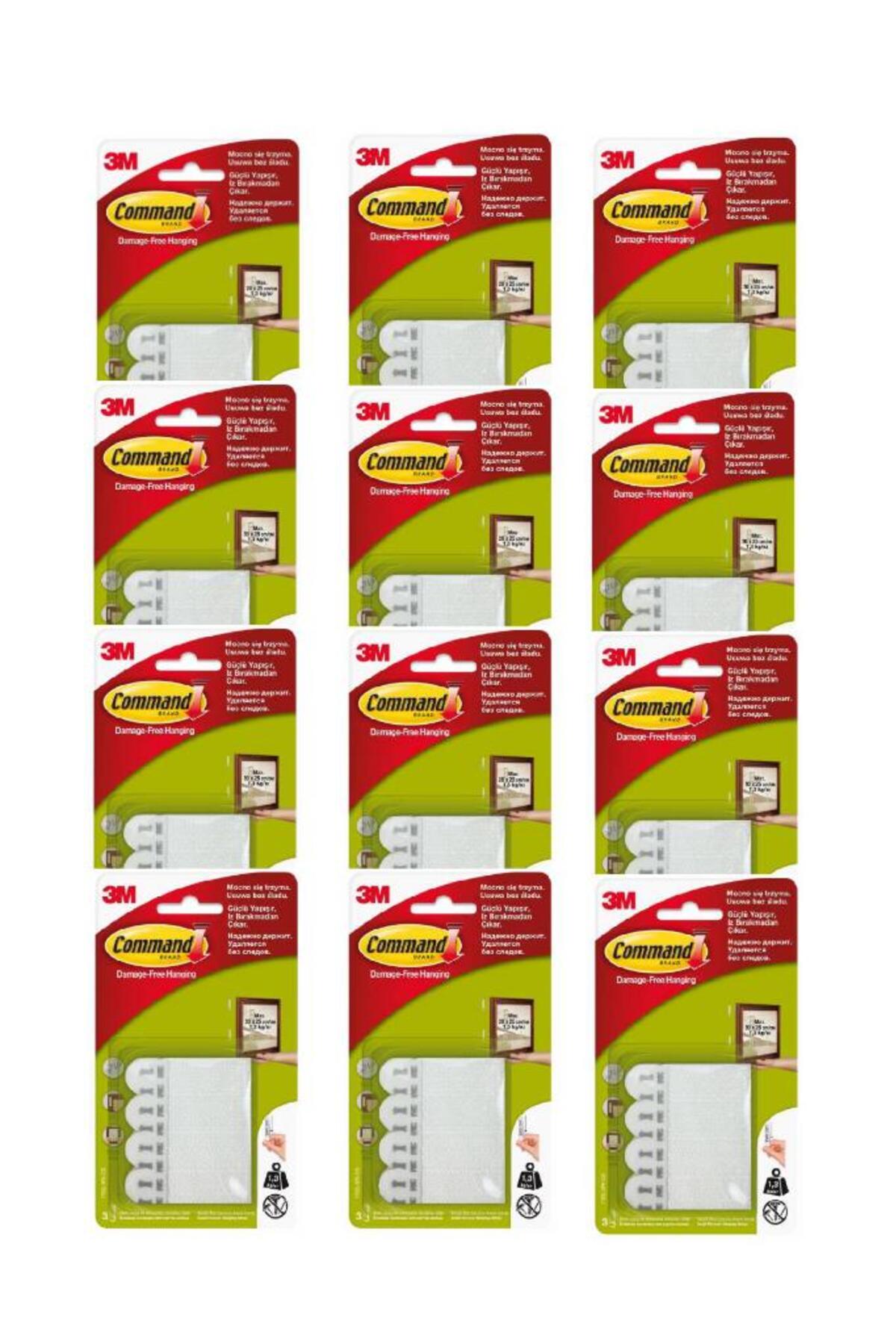 3M Command 17202 Küçük Boy Cırt Bant x 12 Adet