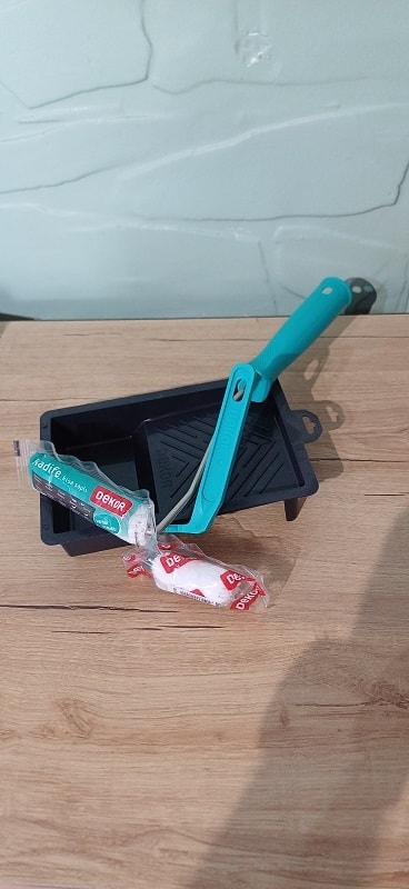 DEKOR Hobi Boyacı Kabı+Kadife Rulo 10 Cm+5 cm