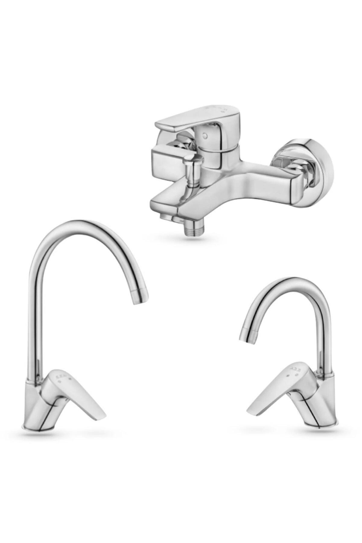 Nıobe Banyo Nıobe Eviye Nıobe K Lavabo Bataryası Üçlü Set.