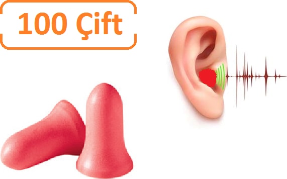 KF12 Kulak Tıkacı Yıkanabilir 100 Çift