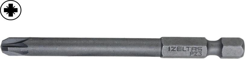 İZELTAŞ Izeltaş 4880210703 Uzun Pozidriv Yıldız Bits Uç PZ3X75 mm