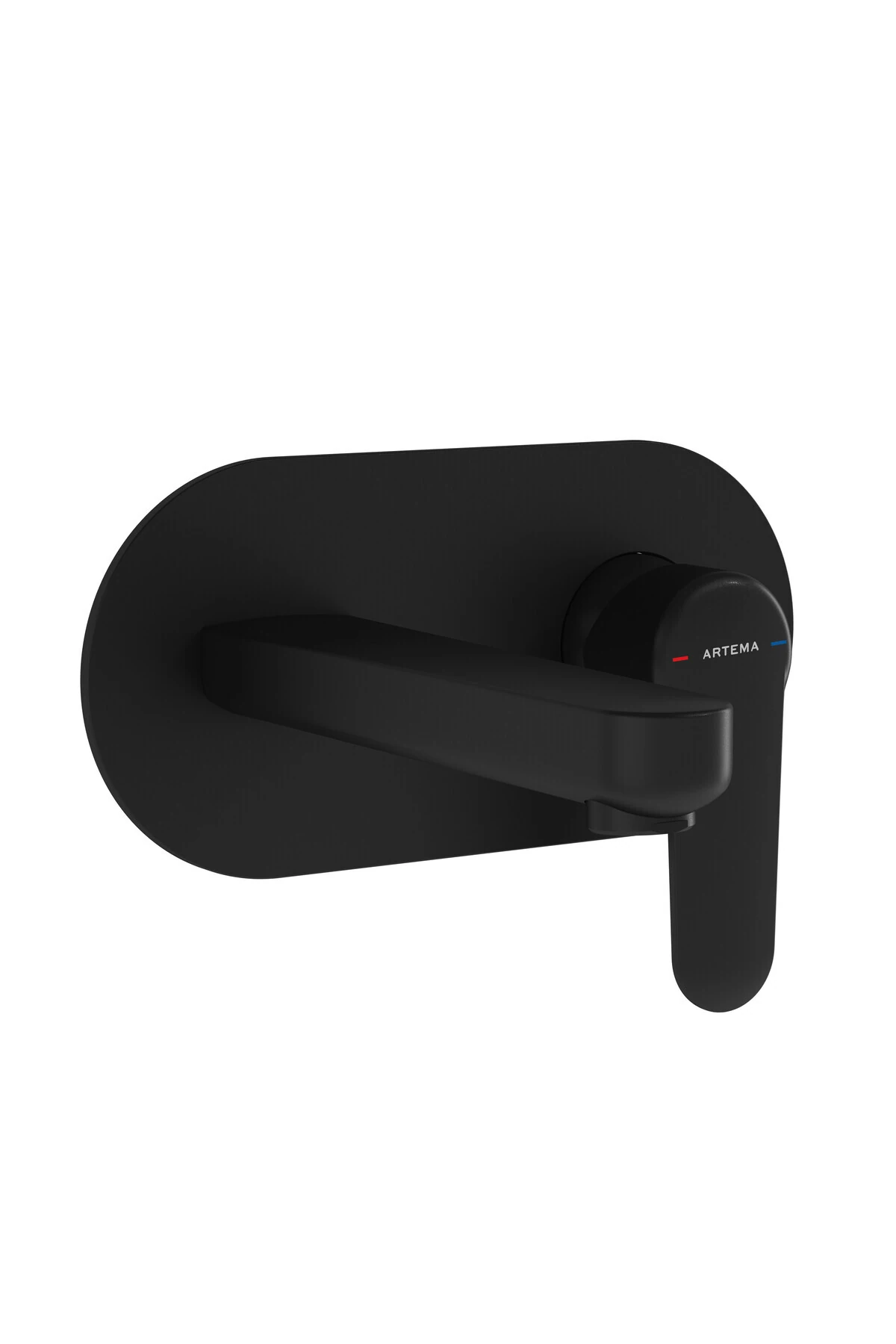 Artema Root Round A4272136 Ankastre Lavabo Bataryası, Sıva Üstü Grubu, Mat Siyah