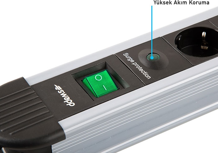 Swapp SPGKS05 1.5m 5 Li Akım Korumalı Priz Çoklayıcı