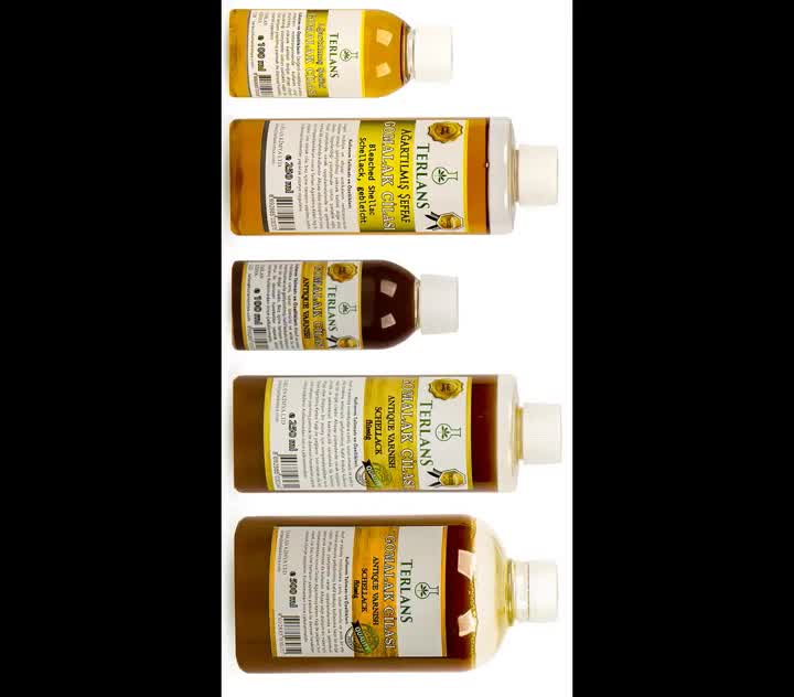 Doğal Ahşap Cila Seti Gomalak 250 ml Shellac ve Keten Yağı 250 ml