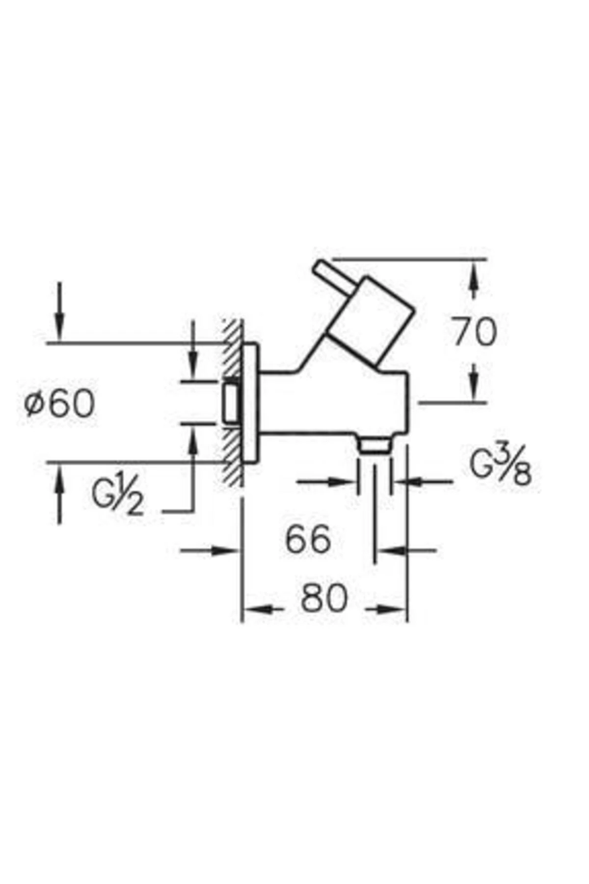 A45225 Filtreli Ara Musluk Krom
