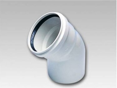 Pvc Atık Su Borusu 3,2 Mm 70 Lik 45 Derece Dirsek