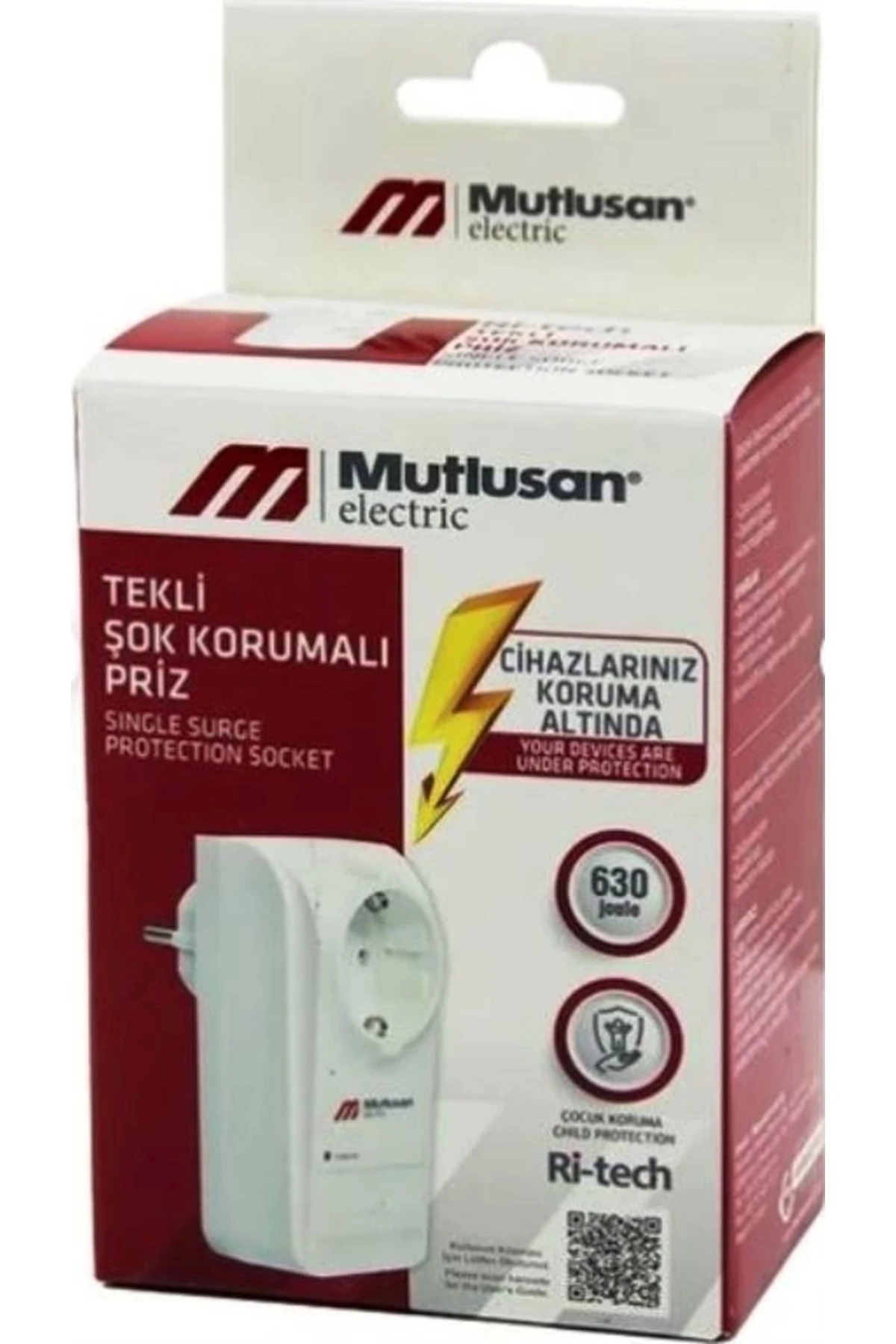 Tekli Şok Korumalı Priz