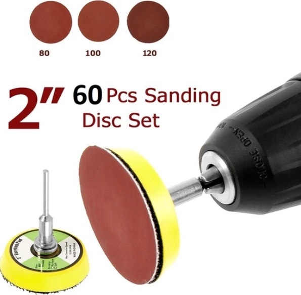 Dremel Proxxon Lotus Swazer Banco Mac Allister Hobi Makinesi Için 5 cm Cırt Taban Zımpara Seti 60 Adetli