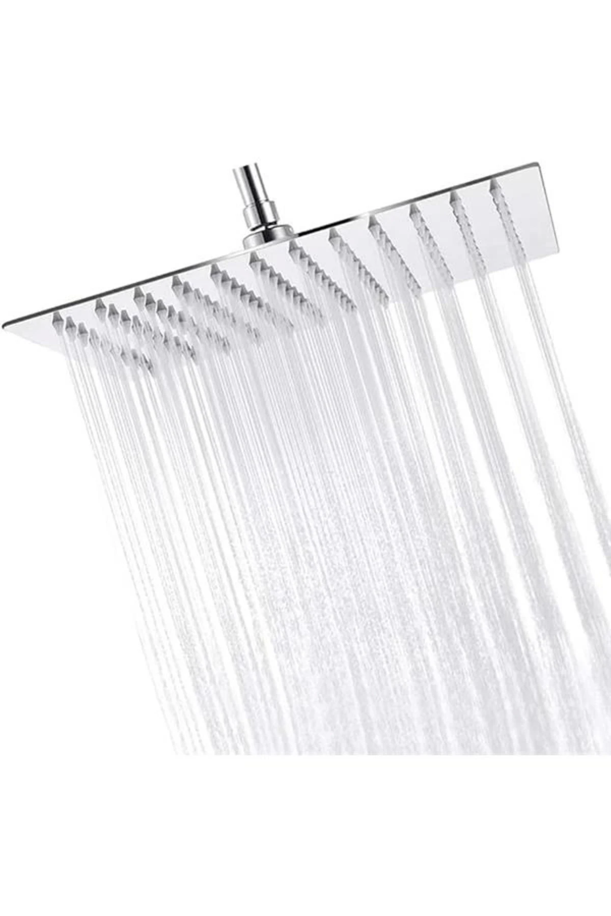 25x25 Cm 304 Paslanmaz Çelik Tepe Duşu – Geniş Kare Duş Başlığı, Sabit Tepe Duş Başlığı