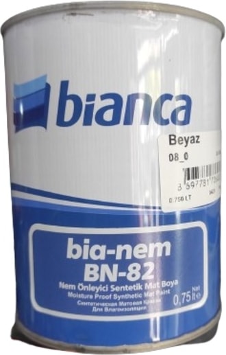 BİANCA  Bia-Nem Rutubet Önleyici Sentetik Mat Boya 0.75 L Beyaz