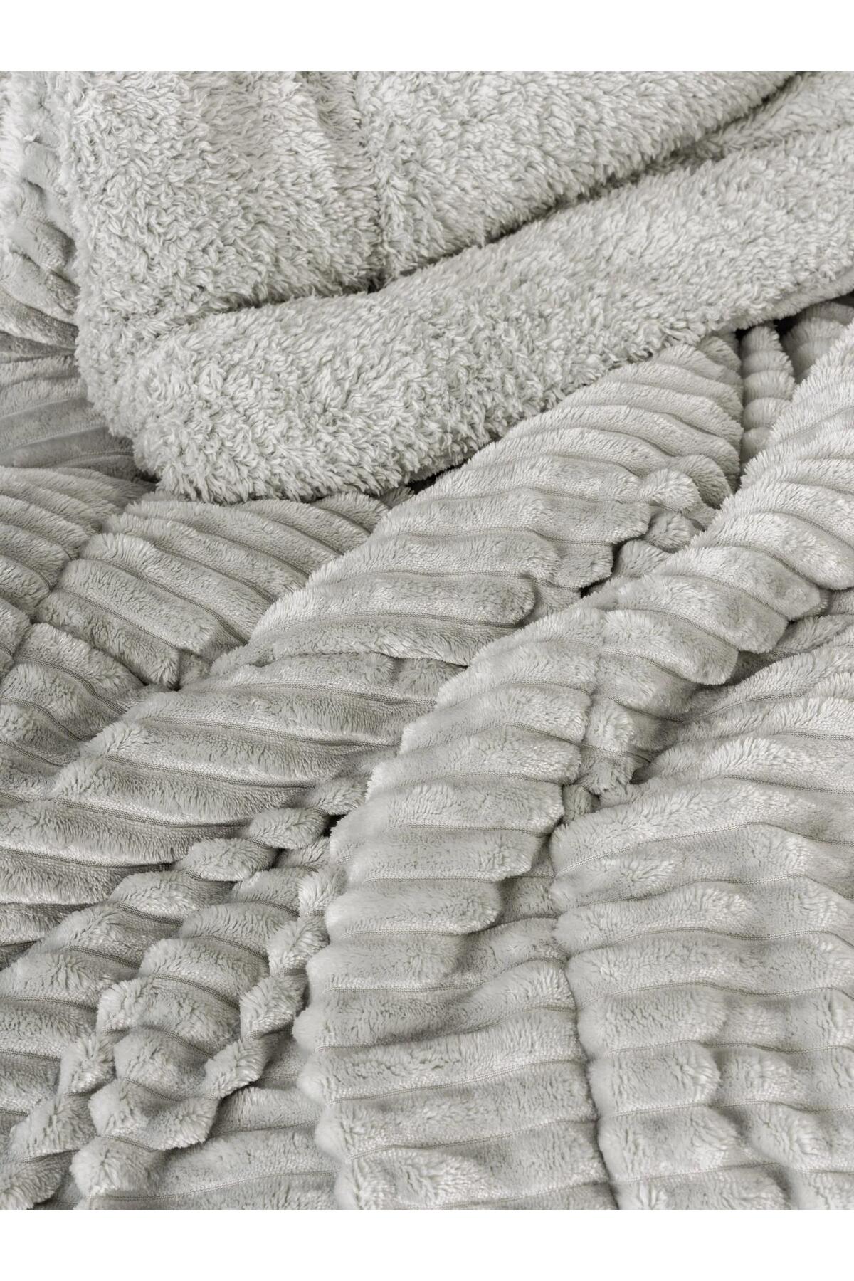 Wave Tek Kişilik Yorgan Gri 155x215 Cm