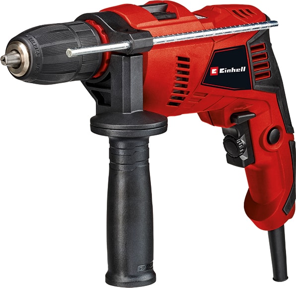 Darbeli Matkap TE-ID 500 E (550 W, hızlı mandren, devir ayarı, metal dişli kutusu, kademesiz ayarlanabilir delme derinliği mesnedi, 5 taş matkabı ucu dahil) - 4259610