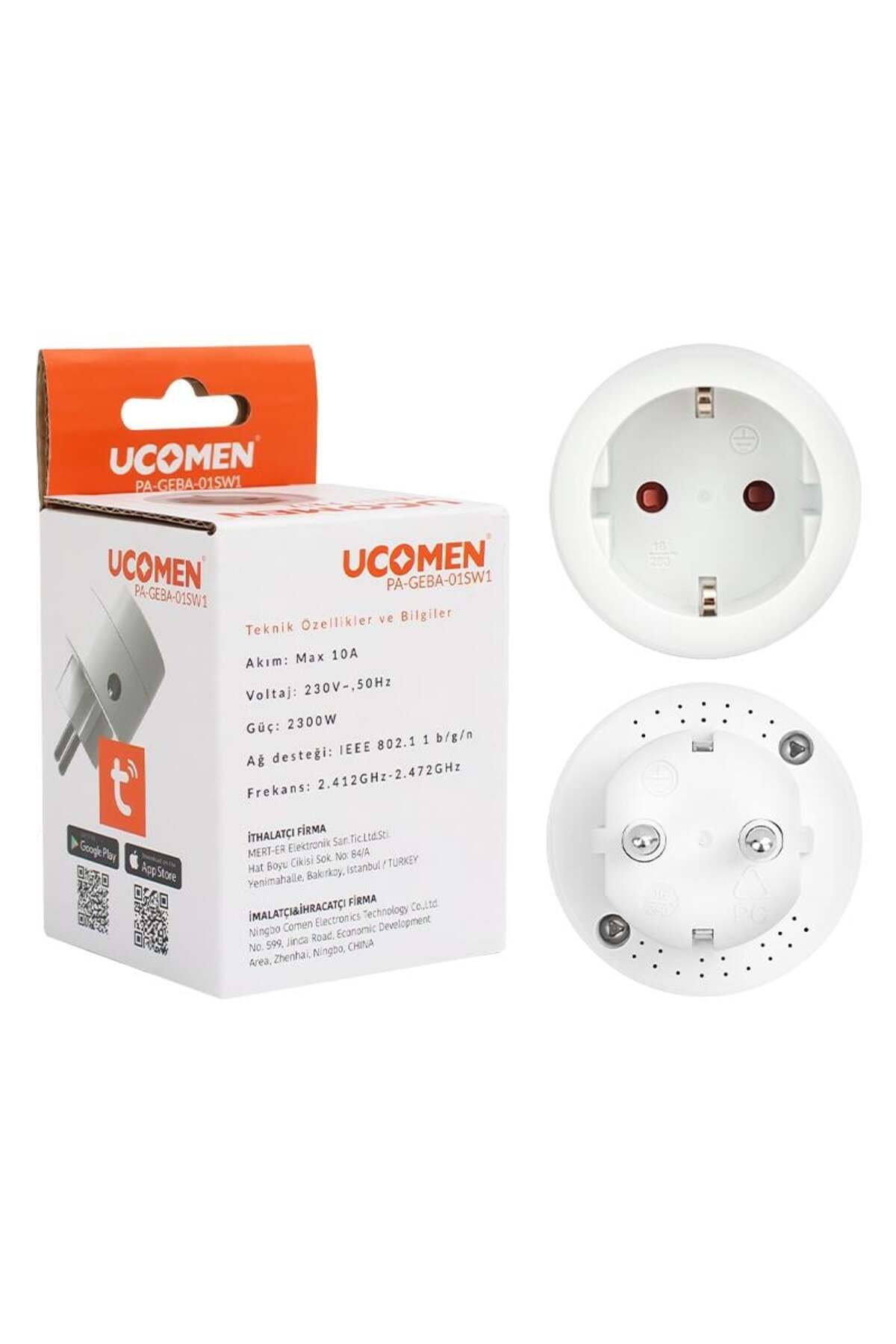 10 Amper Wifi Tuya Destekli Akıllı Priz PA-GEBA-01SW