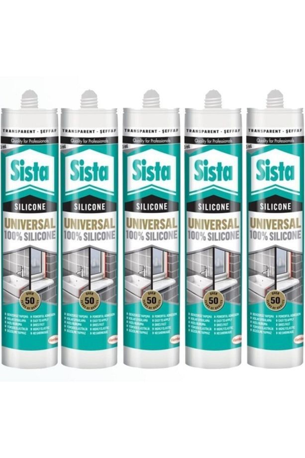 Sista Şeffaf Silikon 280 Ml (5 Adet)