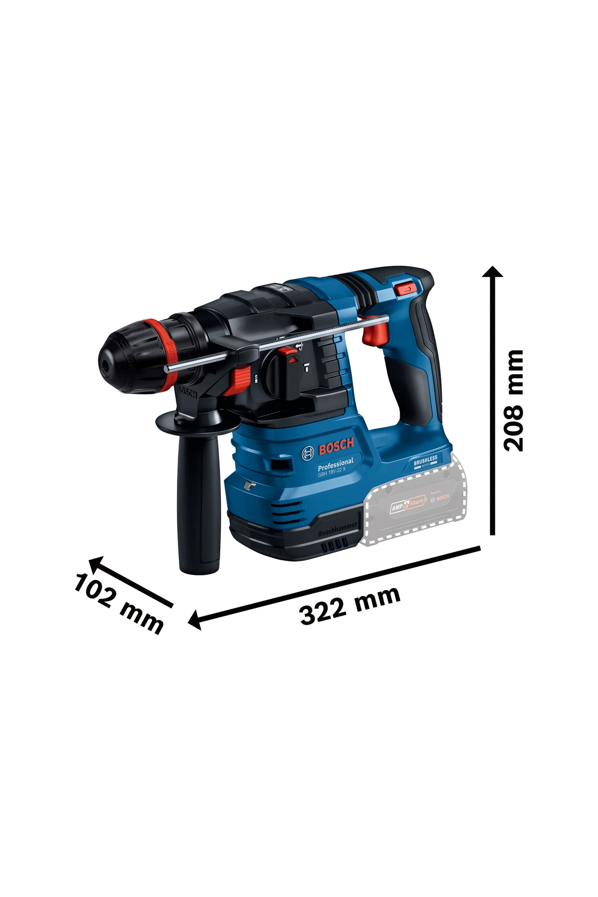 Gbh 18v-22 X Akülü Kırıcı Delici