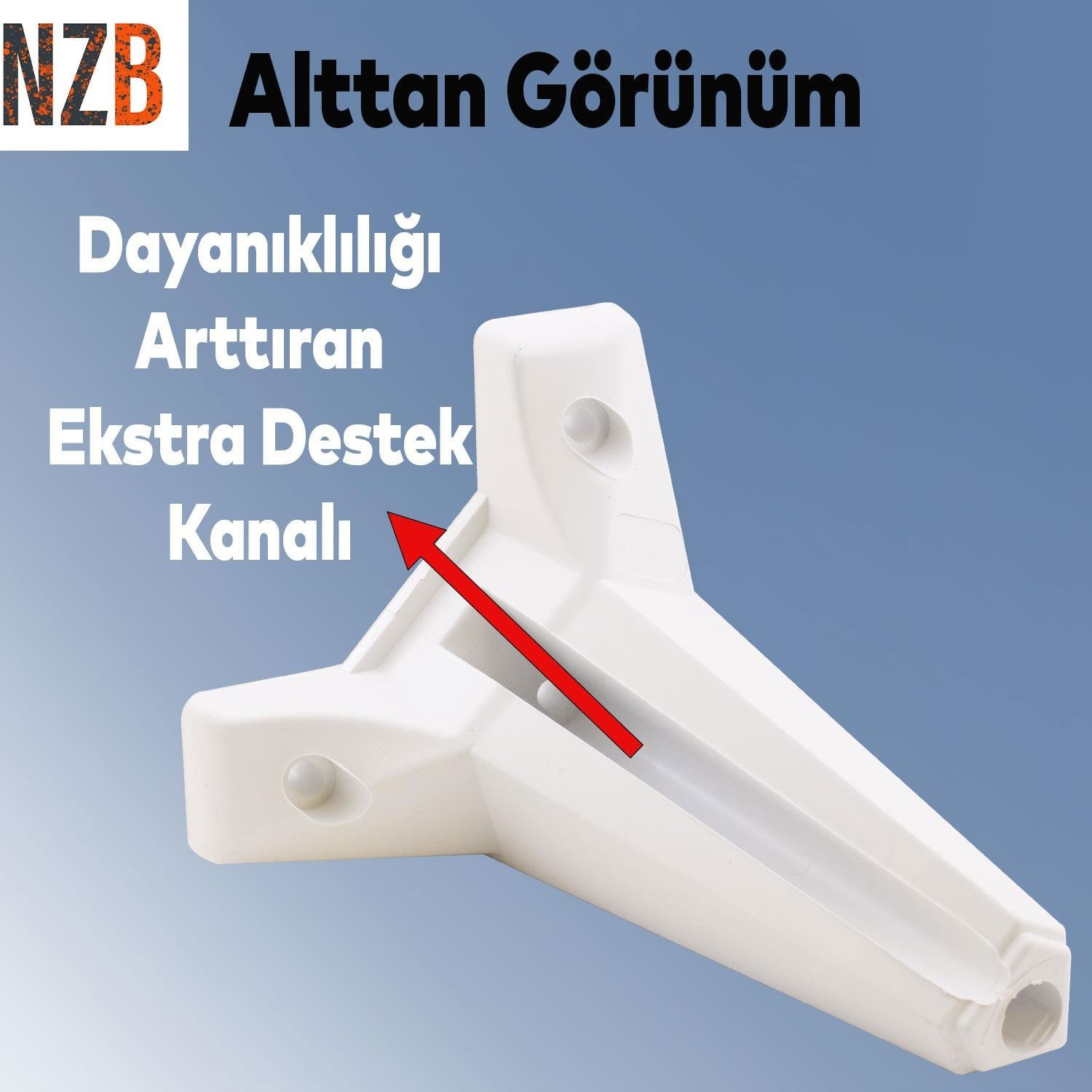 Mobilya Kanepe Sehpa Tv Ünitesi Koltuk Ayağı 20 cm Beyaz Baza Ayak 4 Adet