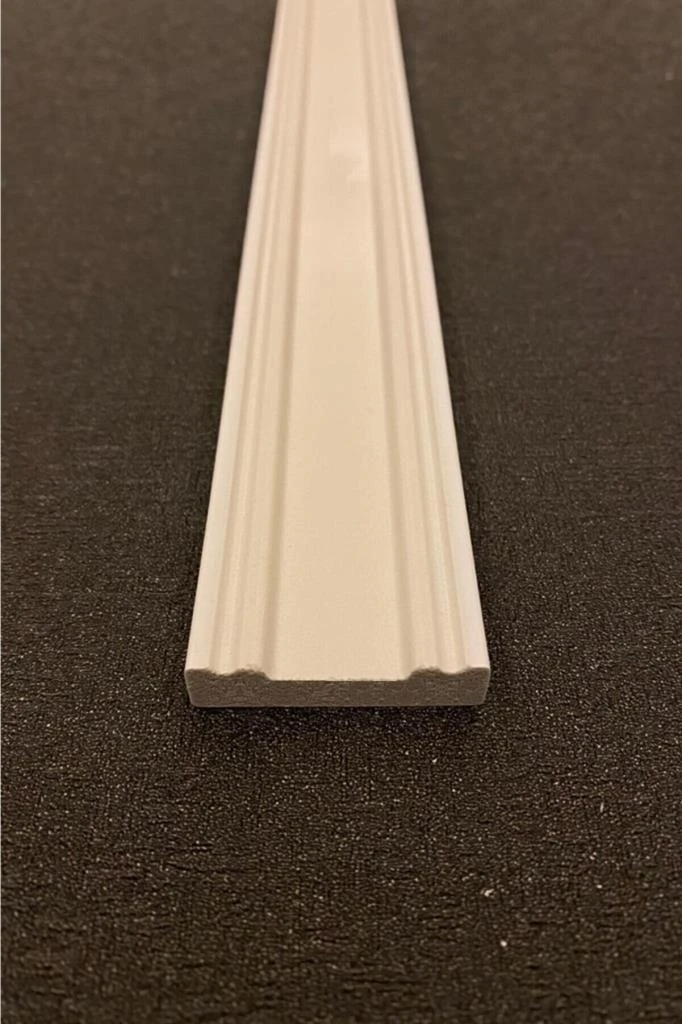 Boyanabilir Beyaz Düz Duvar Çıtası Dekoratif 4 cm x 240 cm 4 Adet