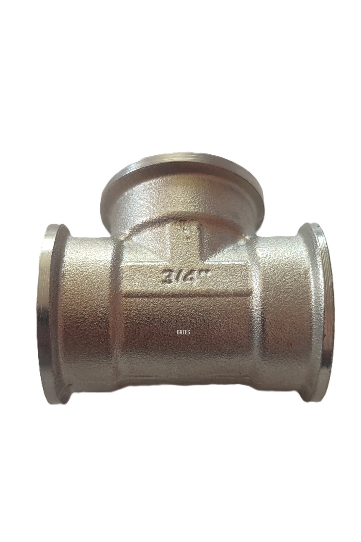 (2'li PAket) 3/4" Dn20 İç Dişli Sarı/Krom TE (Dişi) - Chrome Tee