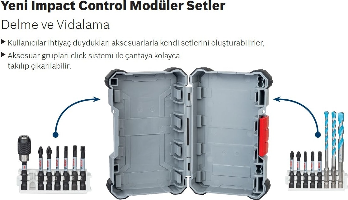 BOSCH Impact Ctrl Çifttaraf 8'li PH2/PZ2,110MM
