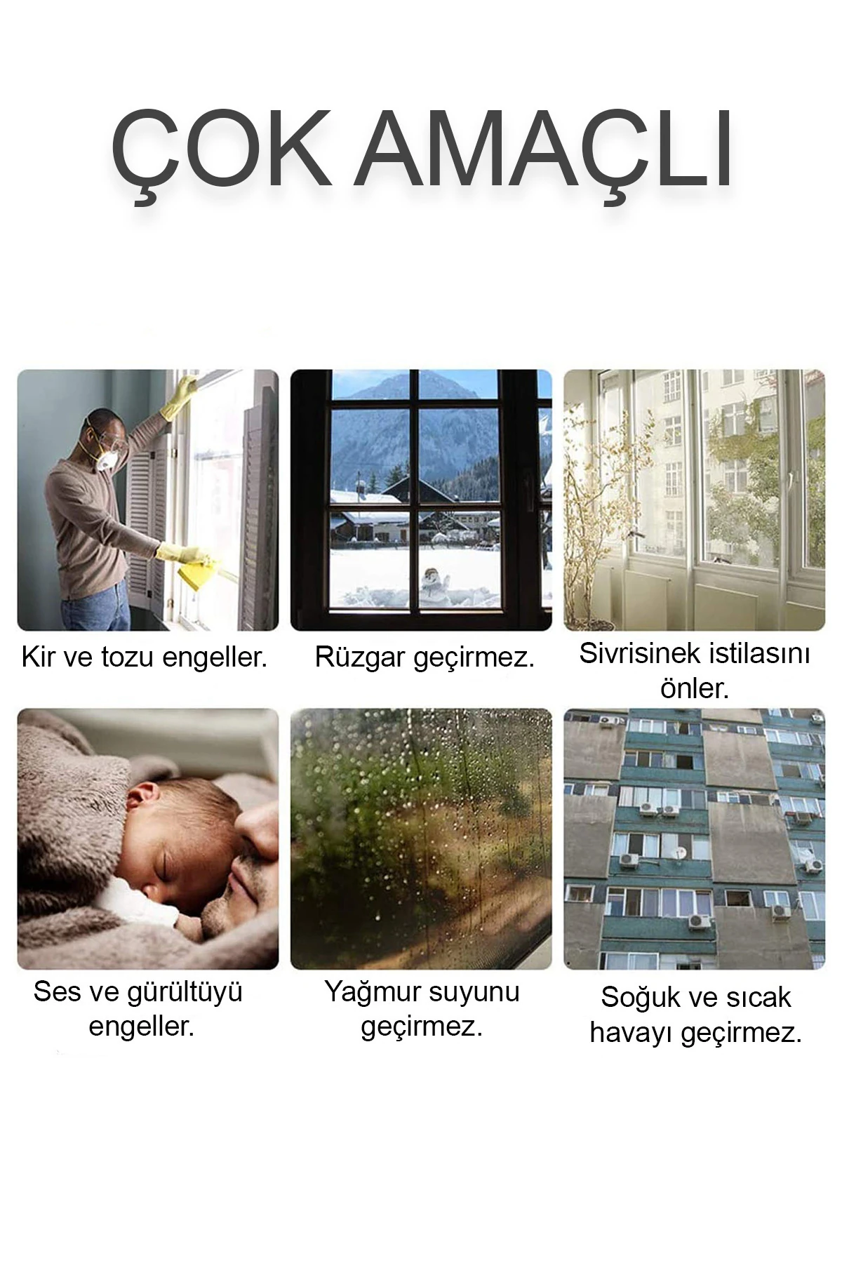 Kapı Pencere İzolasyon Bandı Rüzgar Toz Önleyici Yalıtım Bant Ses Isı Gürültü Geçirmez Silikon Şerit