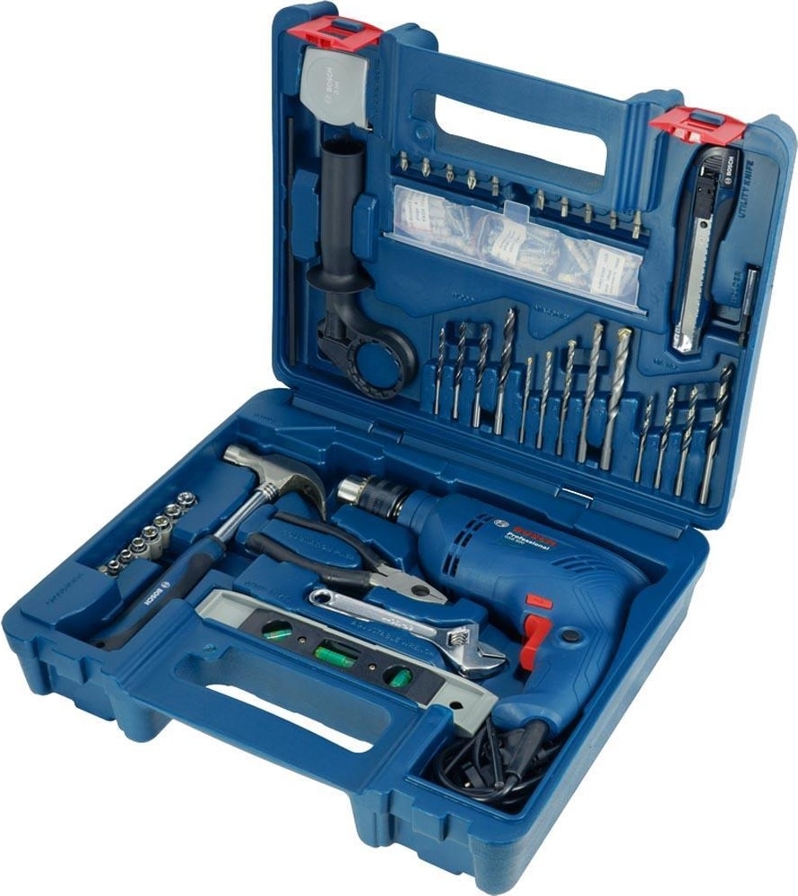 BOSCH Gsb 600 Darbeli Matkap 600 Watt + 100 Parça Set