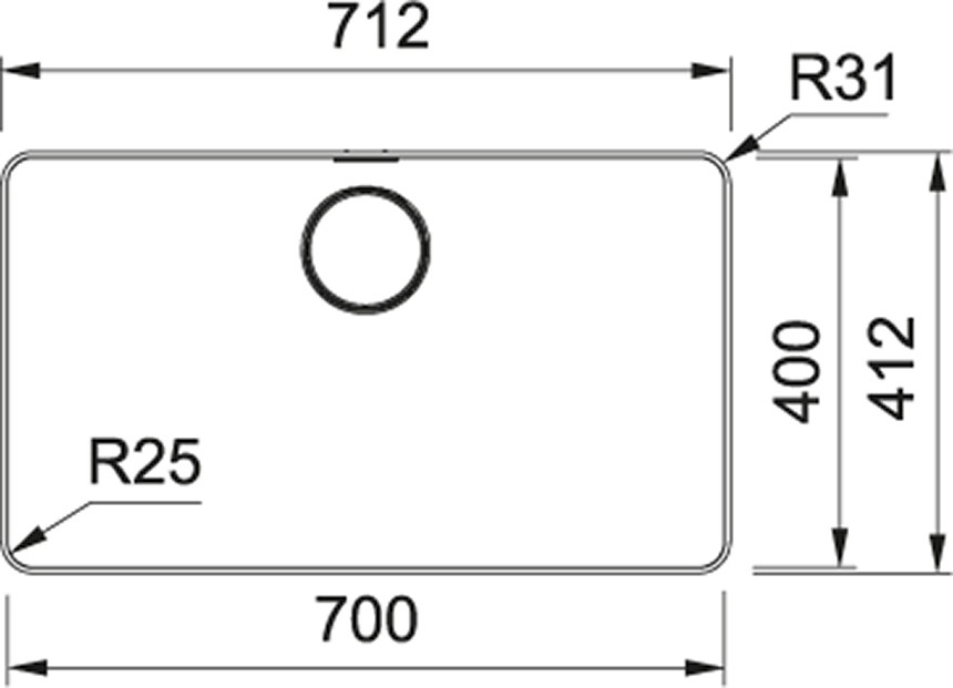 Myx 210-70 Mythos Tezgah Üstü Veya Tezgaha Sıfır Inox Eviye