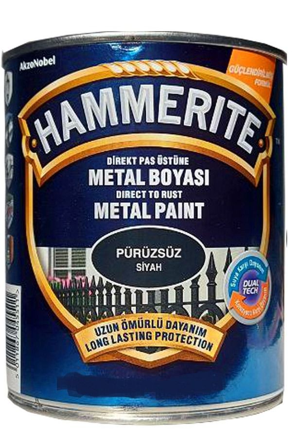Hammerite Düz Siyah 2,5 lt
