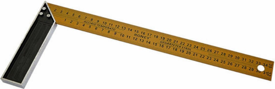 Marangoz Gönye 45 Cm. Sarı