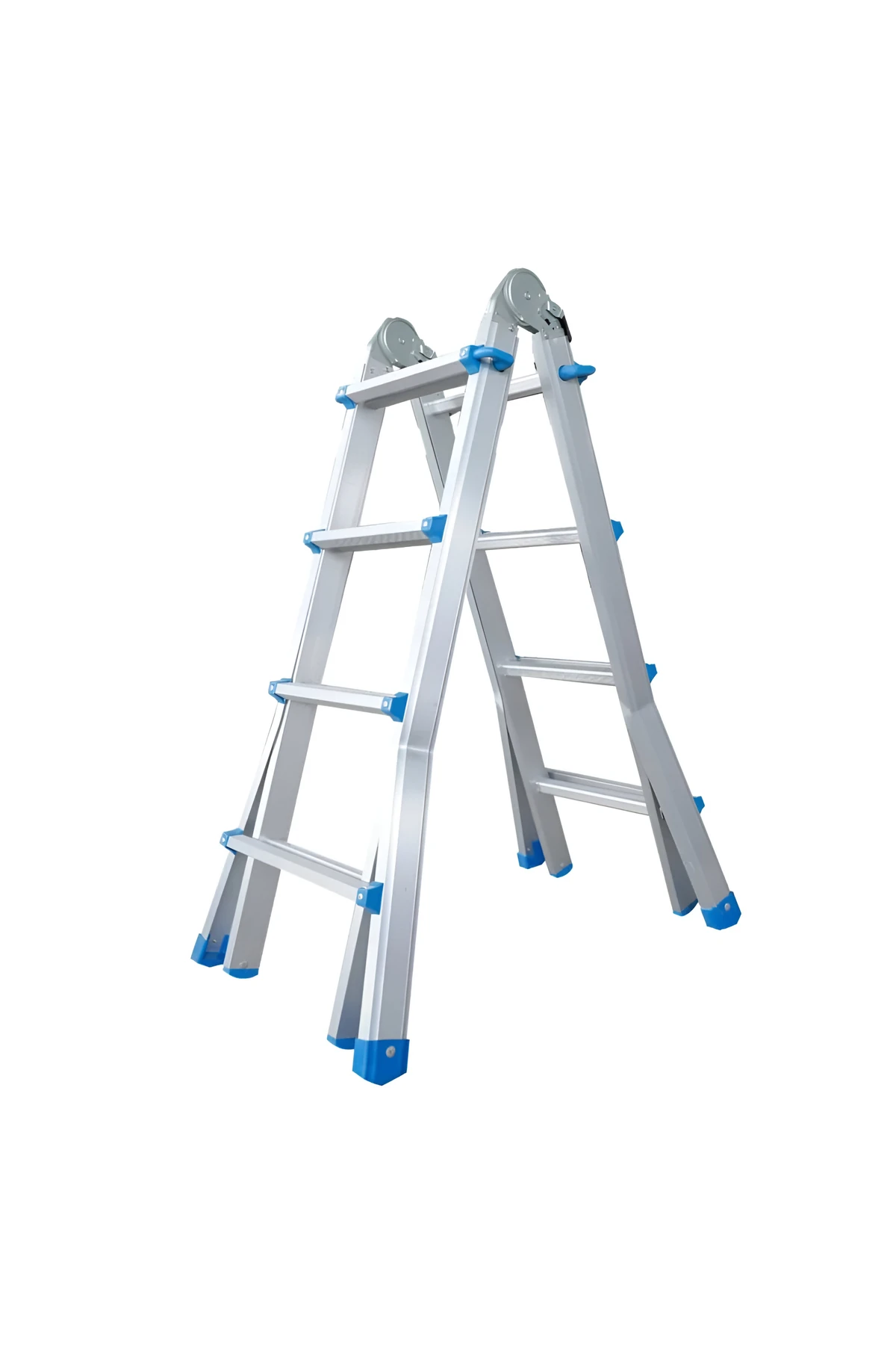 Alüminyum 398 cm Mini Dev Katlanır Uzayan Merdiven (A & I Tipi) | Ev İnşaat Depo Merdiveni