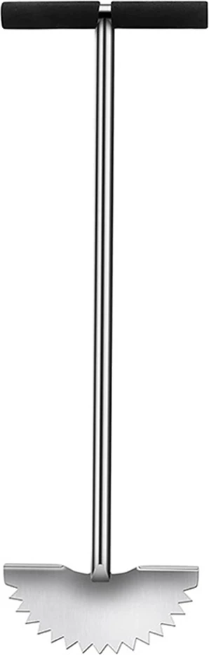 Bahçe Düzeltme Kazıyıcı Yarım Ay Şekli T-Grip Saplı Keskin Tırtıklı Manuel Kenar Düzeltici Saplı Çim Kenar Kesme Makinesi (Yurt Dışından)