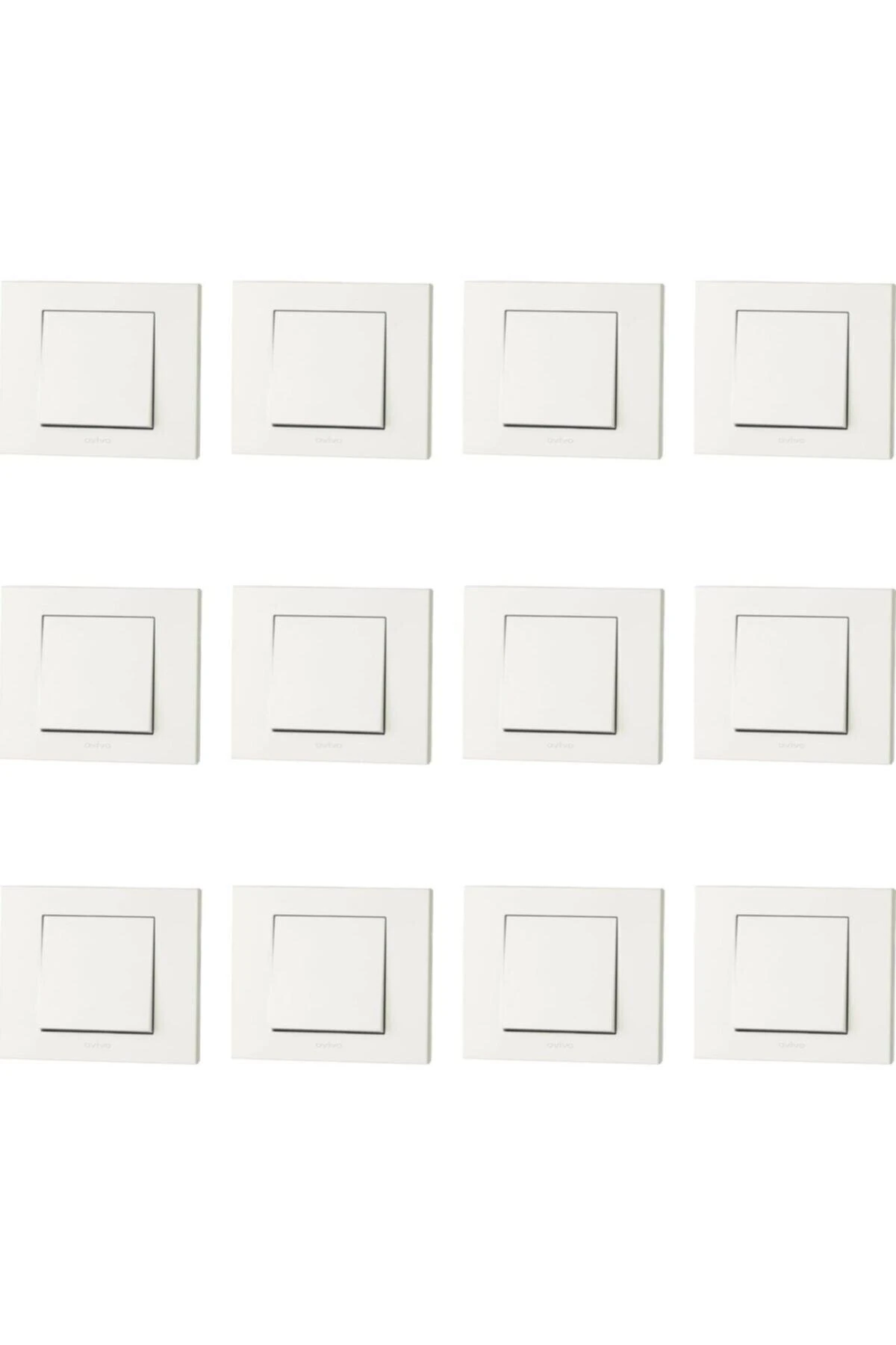 Ovivo Grano Beyaz Anahtar Çerçeveli