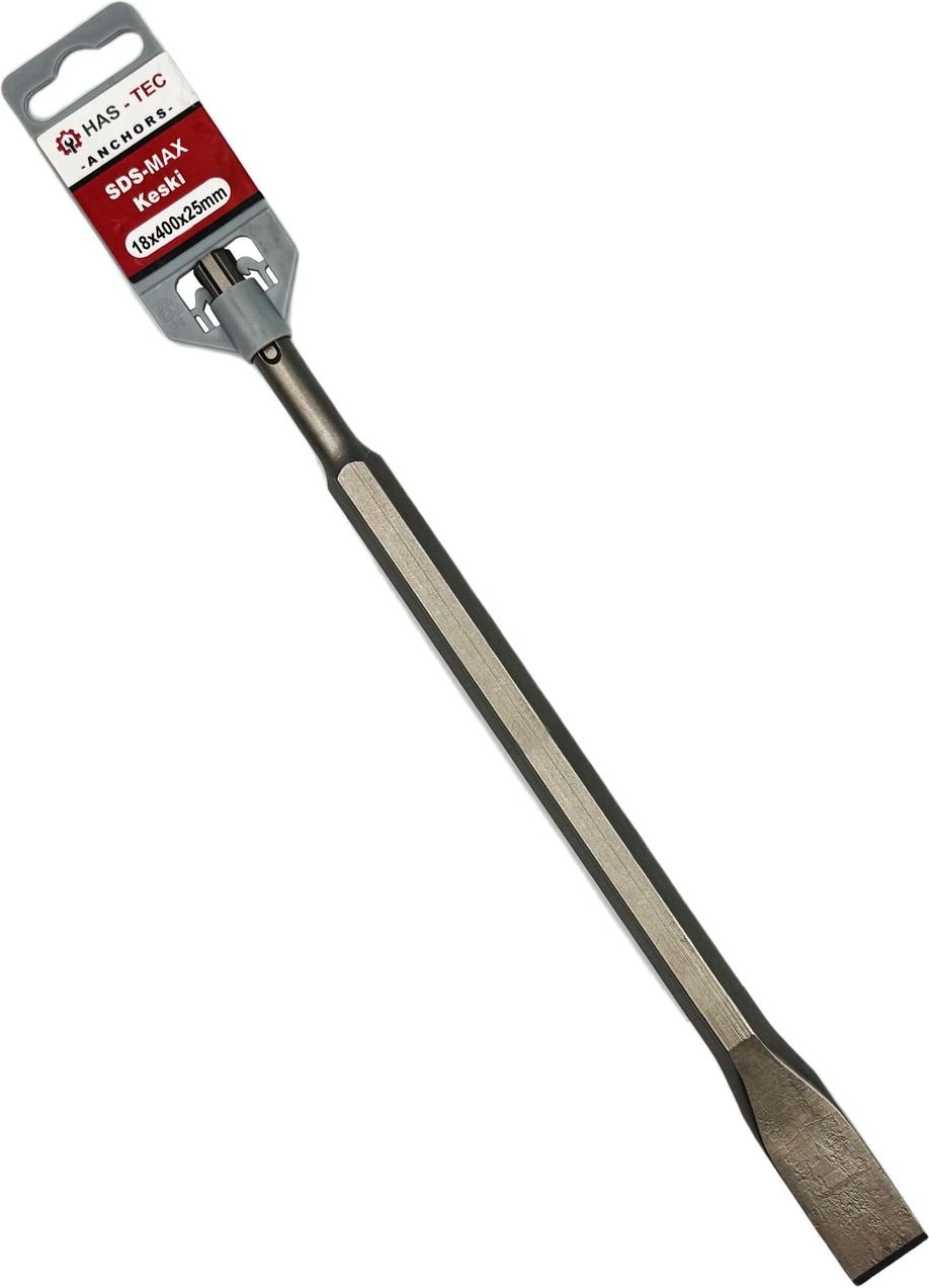 Sds-Max Düz Keski Ucu 18X400X25 mm | Beton ve Duvar Için Kırma ve Kanal Açma Ucu