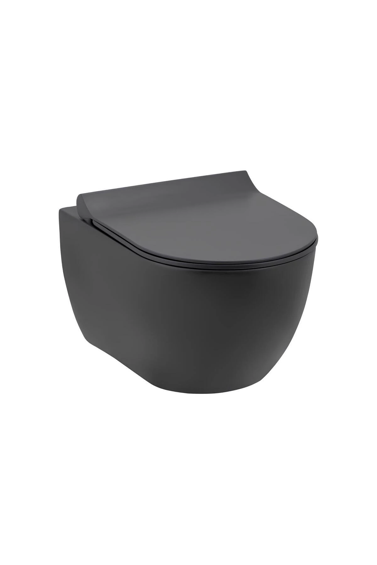 Hill Rimout Mat Antrasit Asma Klozet A031291k, Yavaş Kapak