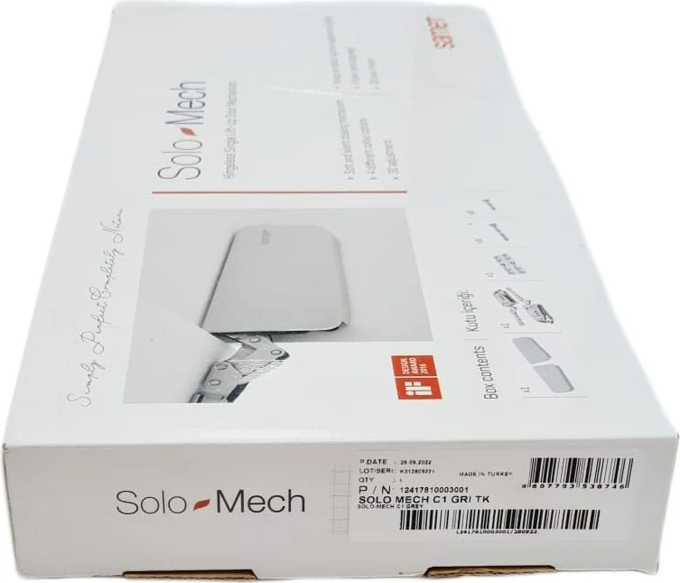 Solo Mech Kalkar Kapak Sistemi C1 Gri Renk