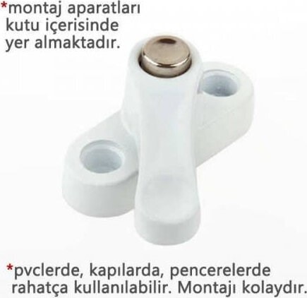 5 Pvc Kapı Pencere Emniyet Kilidi - Pimapen Kilidi - Çelik - 5 Adet