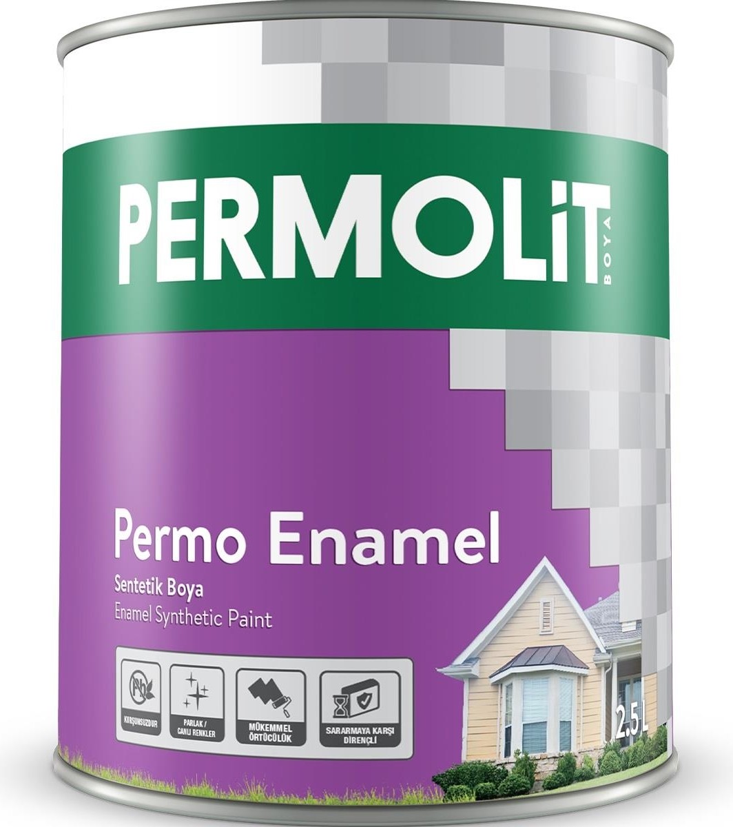 Permolit Enamel Sentetik Yağlı Boya Siyah 0.250 Lt.