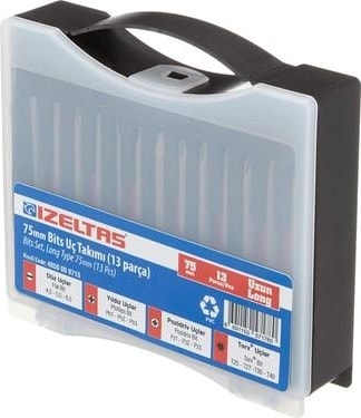 Izeltaş Bits Uç Takımı 75MM 13 Parça 4850000713