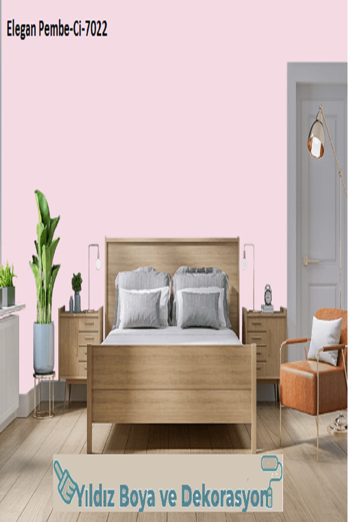 Dekora Plast Ekonomik Fiyatlı İç Cephe Duvar Boyası 3 Kg Elegan Pembe