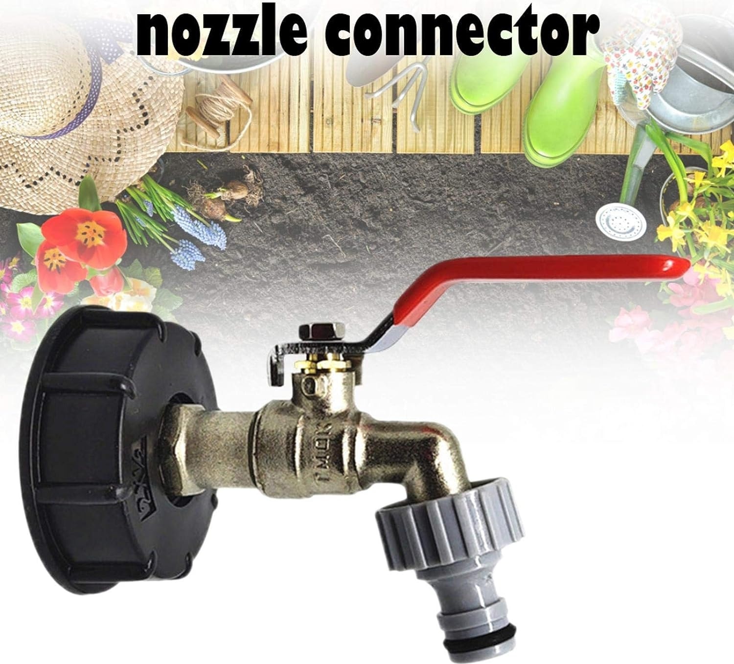 Ibc Tankı Adaptörü S60x6 Pirinç Musluk Vanası Boru Bağlantıları Yağmur Suyu Biçerdöverleri Için Ton Namlu Bağlantı Adaptörü Bağlantı Çıkış Bağlantısı (Yurt Dışından)