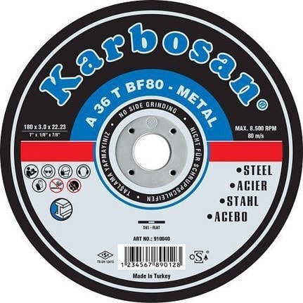 KARBOSAN Metal Kesici Taş 115X3X22 1 Adet