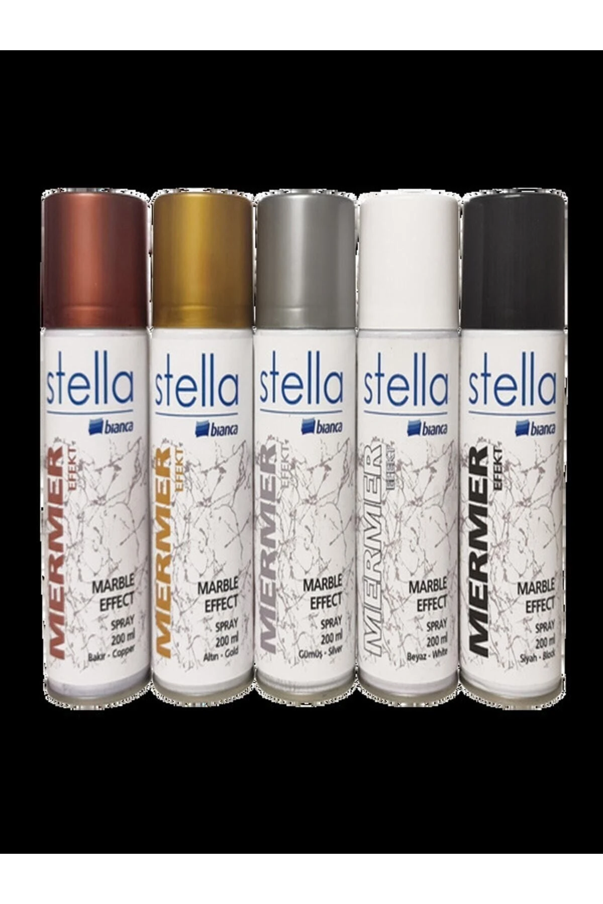 Stella Mermer Efekti Sprey 200ml Beyaz