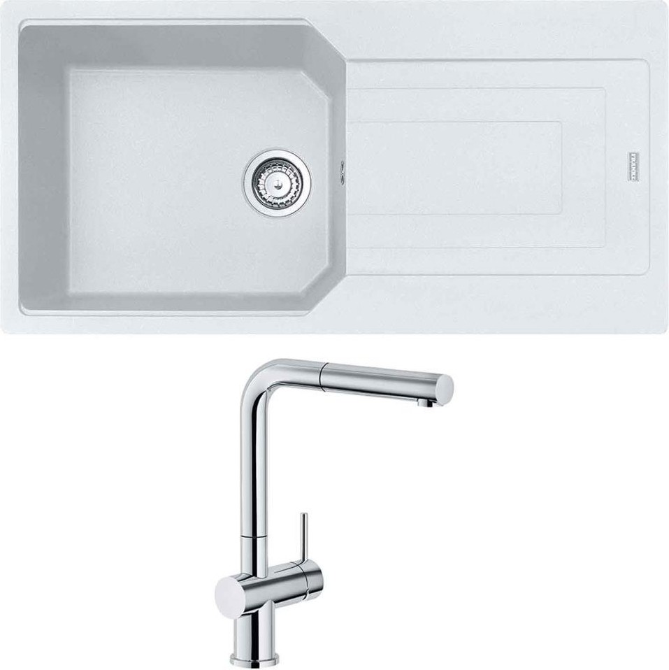 Ubg 611-100 Granit Bianco Evye, Active Plus Doccia Krom Armatür