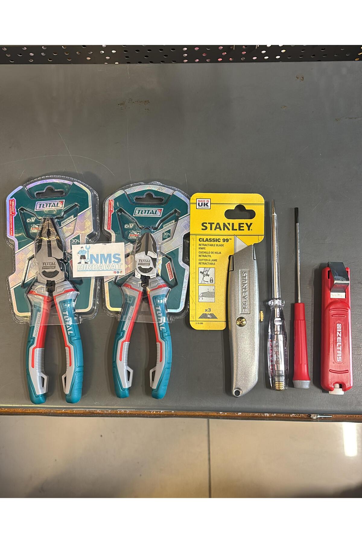 6 Parça Usta Seti 180 Mm Pense 160 Mm Yan Keski İzeltaş Set Yüksek Kalite NMS HIRDAVAT